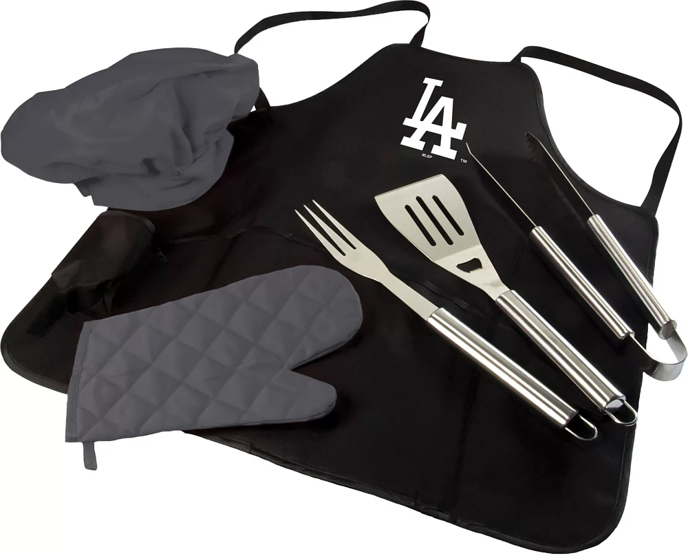 Picnic Time Los Angeles Dodgers BBQ Apron Tote Pro