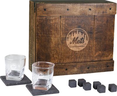 Picnic Time New York Mets Whiskey Box Set