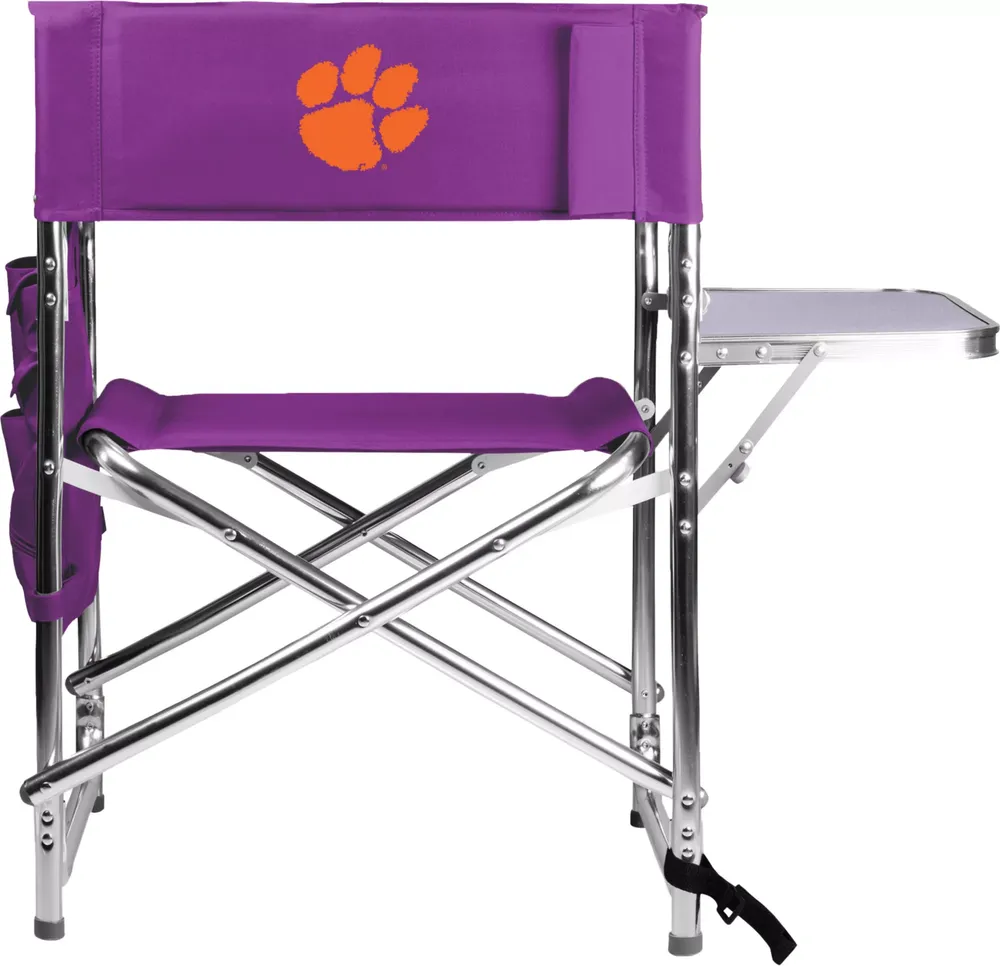 Picnic Time Clemson Tigers Sports Chair with Side Table