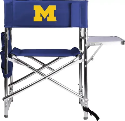 Picnic Time Michigan Wolverines Sports Chair with Side Table