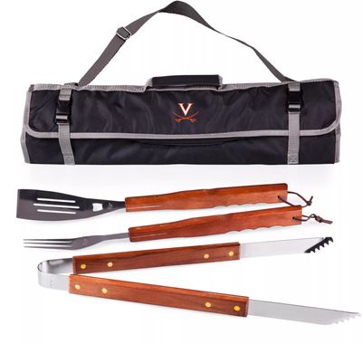 Picnic Time Virginia Cavaliers 3-Piece BBQ Tote and Grill Set