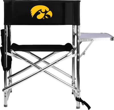 Picnic Time Iowa Hawkeyes Sports Chair with Side Table