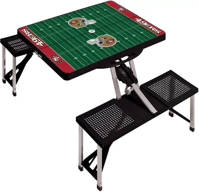 Picnic Time San Francisco 49ers Folding Picnic Table with Seats