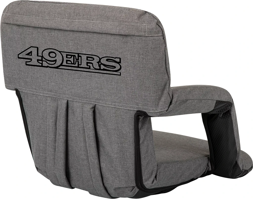 Picnic Time San Francisco 49ers Gray Reclining Stadium Seat