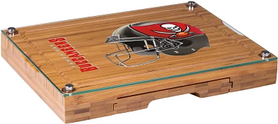 Picnic Time Tampa Bay Buccaneers Glass Top Cheese Board and Knife Set