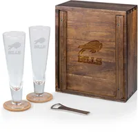 Picnic Time Buffalo Bills Pilsner Beer Glass Box Set