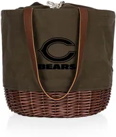 Picnic Time Chicago Bears Coronado Canvas and Willow Basket Tote