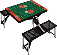 Picnic Time Cleveland Browns Folding Picnic Table with Seats