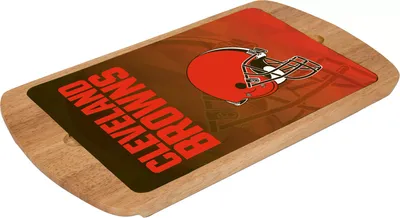 Picnic Time Cleveland Browns Billboard Glass Top Serving Tray