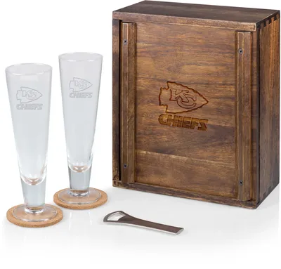 Picnic Time Kansas City Chiefs Pilsner Beer Glass Box Set