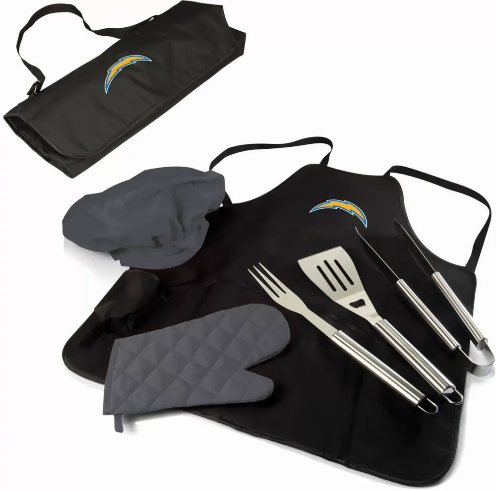 Picnic Time Los Angeles Chargers Apron Tote Pro Grill Set