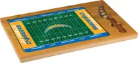 Picnic Time Los Angeles Chargers Glass Top Cutting Board Set