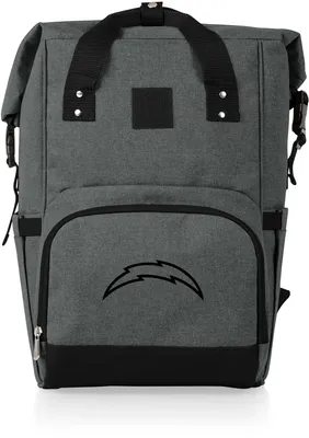 Picnic Time Los Angeles Chargers OTG Roll-Top Cooler Backpack