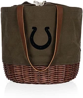 Picnic Time Indianapolis Colts Coronado Canvas and Willow Basket Tote