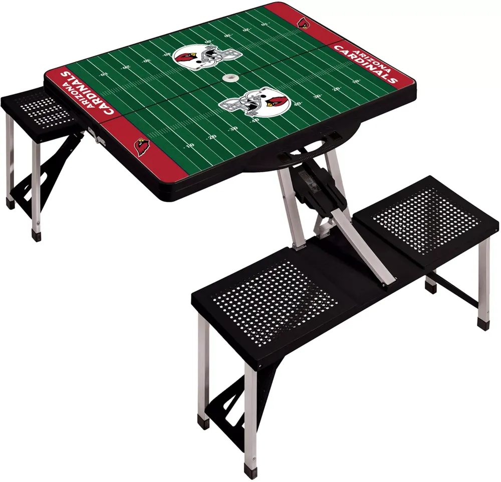 Picnic Time Arizona Cardinals Folding Picnic Table with Seats