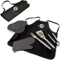 Picnic Time Miami Dolphins Apron Tote Pro Grill Set