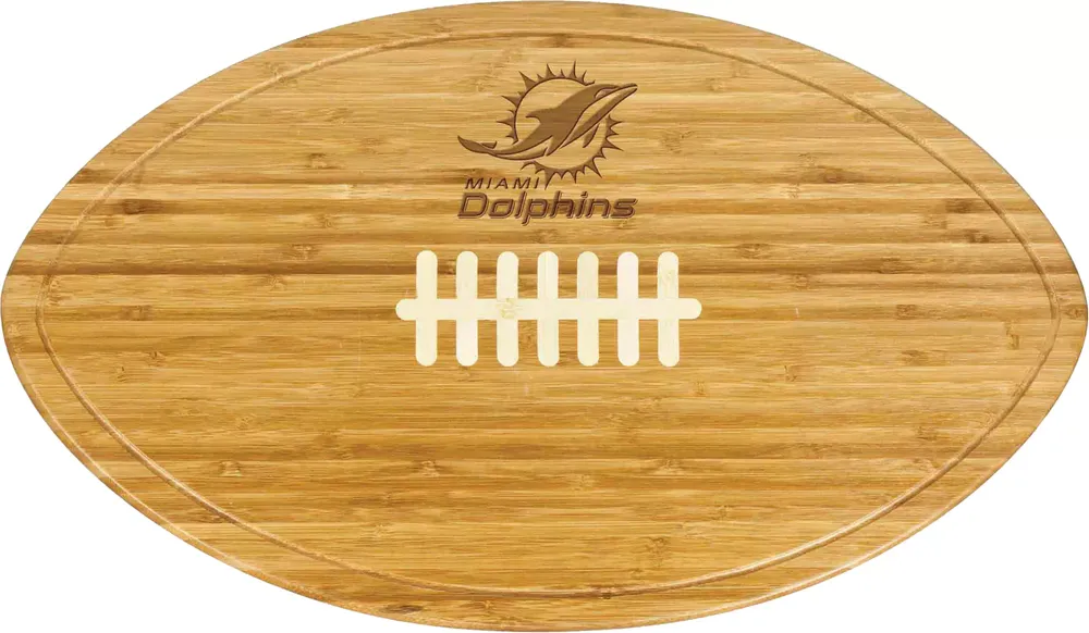 Picnic Time Miami Dolphins Football Shaped Cutting Board