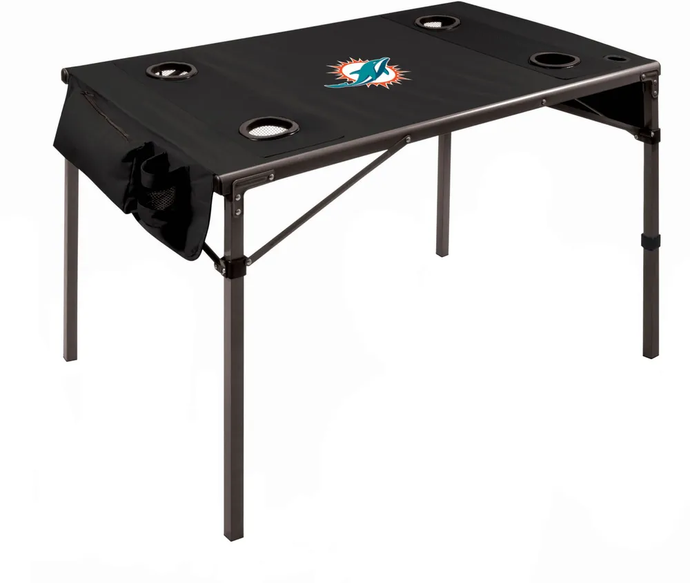 Picnic Time Miami Dolphins Portable Travel Folding Table