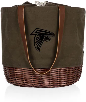 Picnic Time Atlanta Falcons Coronado Canvas and Willow Basket Tote