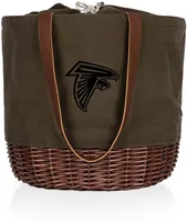 Picnic Time Atlanta Falcons Coronado Canvas and Willow Basket Tote