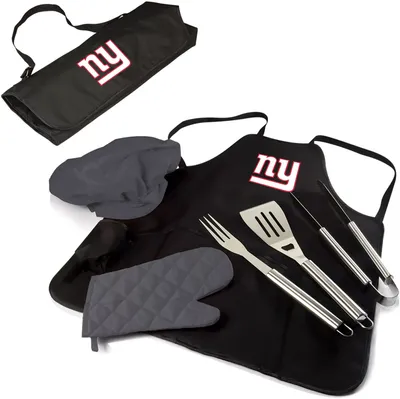 Picnic Time New York Giants Apron Tote Pro Grill Set