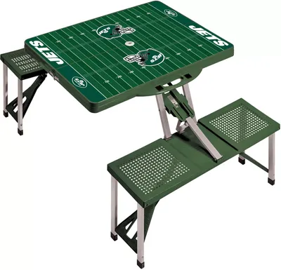 Picnic Time New York Jets Folding Picnic Table with Seats