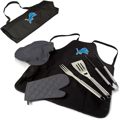 Picnic Time Detroit Lions Apron Tote Pro Grill Set