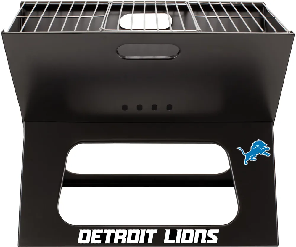 Picnic Time Detroit Lions Portable Charcoal BBQ X-Grill