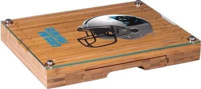 Picnic Time Carolina Panthers Glass Top Cheese Board and Knife Set