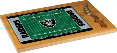 Picnic Time Oakland Raiders Glass Top Cutting Board Set