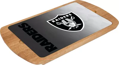 Picnic Time Oakland Raiders Billboard Glass Top Serving Tray