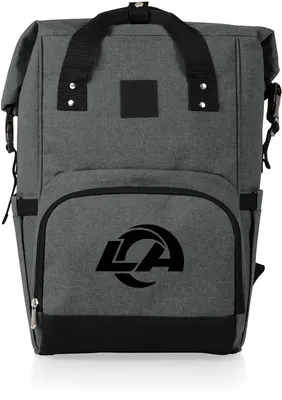 Picnic Time Los Angeles Rams OTG Roll-Top Cooler Backpack