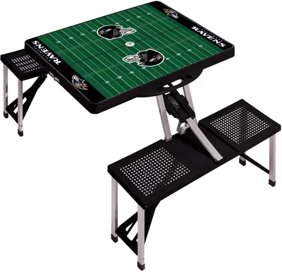 Picnic Time Baltimore Ravens Folding Picnic Table with Seats