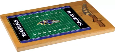 Picnic Time Baltimore Ravens Glass Top Cutting Board Set