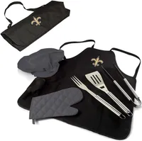 Picnic Time New Orleans Saints Apron Tote Pro Grill Set