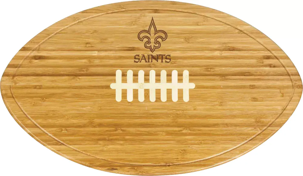 Picnic Time New Orleans Saints Football Shaped Cutting Board