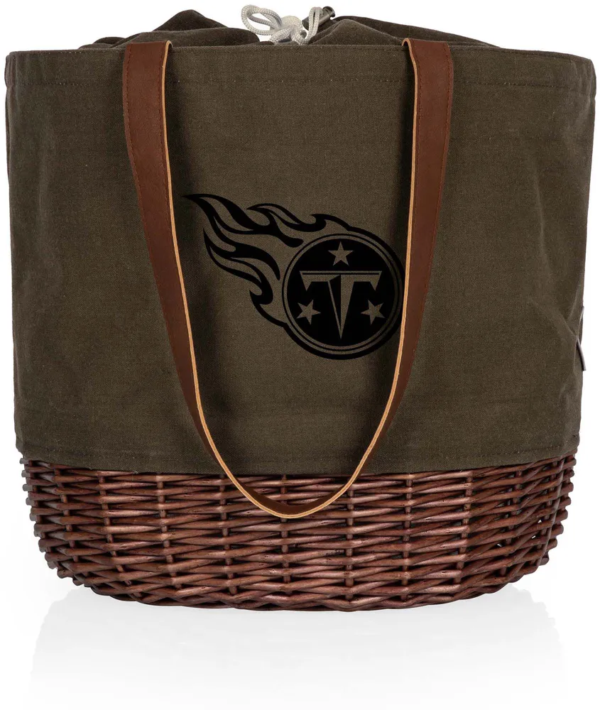 Picnic Time Tennessee Titans Coronado Canvas and Willow Basket Tote