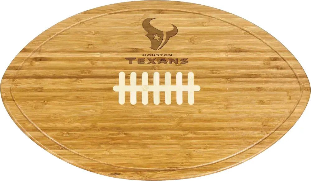 Picnic Time Houston Texans Football Shaped Cutting Board