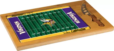 Picnic Time Minnesota Vikings Glass Top Cutting Board Set