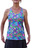 Pickleball Bella Women's Groovy Racerback Tank Top