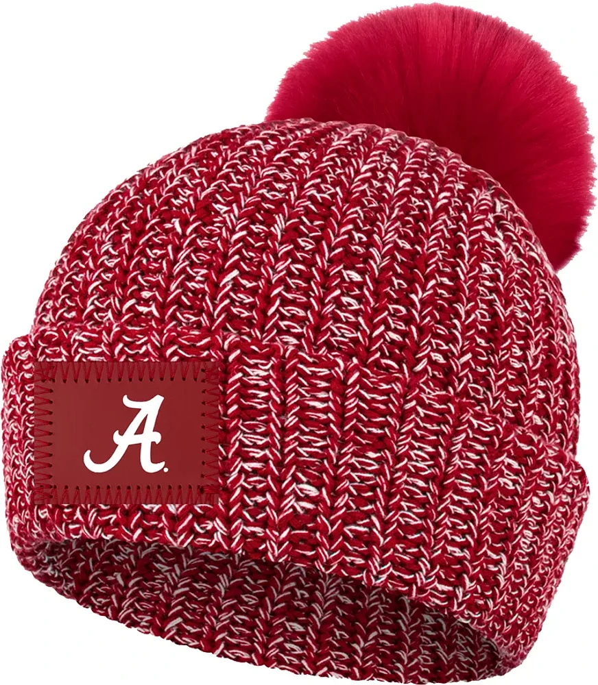 Love Your Melon Alabama Crimson Tide Crimson Speckled Pom Knit Beanie