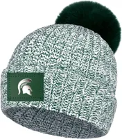 Love Your Melon Michigan State Spartans Green Speckled Pom Knit Beanie