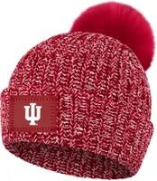 Love Your Melon Indiana Hoosiers Crimson Speckled Pom Knit Beanie