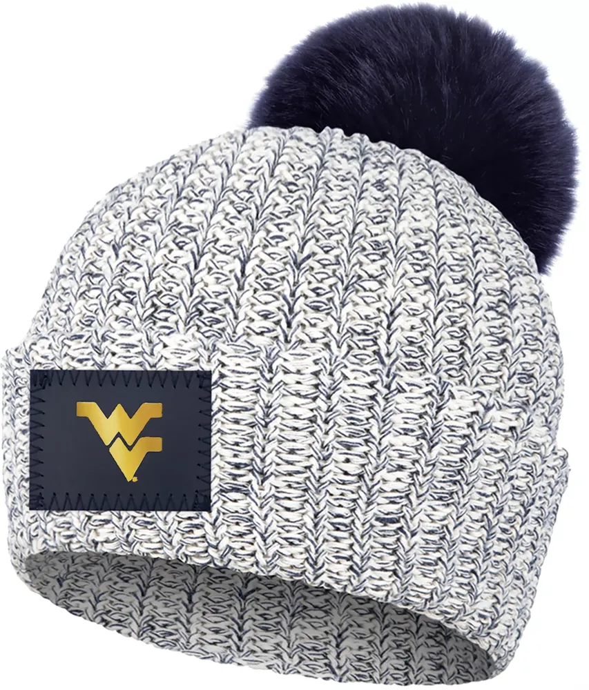 Love Your Melon West Virginia Mountaineers Grey Speckled Pom Knit Beanie