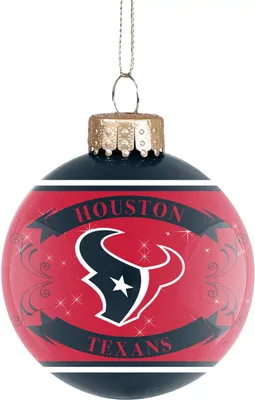 FOCO Houston Texans Glass Ball Ornament