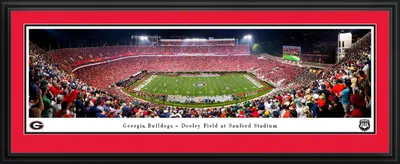 Blakeway Panoramas Georgia Bulldogs Deluxe Framed Picture