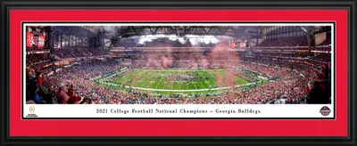 Blakeway Panoramas Georgia Bulldogs 2022 NCAA College Football Champions Deluxe Framed Picture
