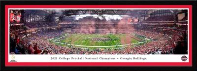 Blakeway Panoramas Georgia Bulldogs 2022 NCAA College Football Champions Select Framed Picture