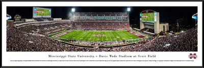 Blakeway Panoramas Mississippi State Bulldogs Standard Framed Picture