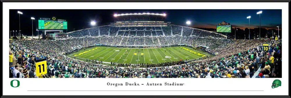 Blakeway Panoramas Oregon Ducks Standard Framed Picture